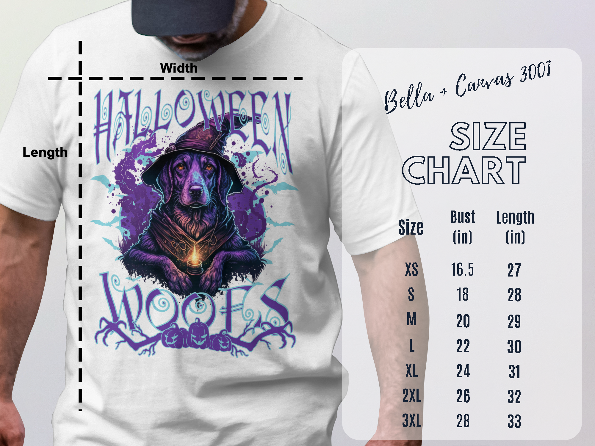 Mystical Halloween Dog Design Shirt Product