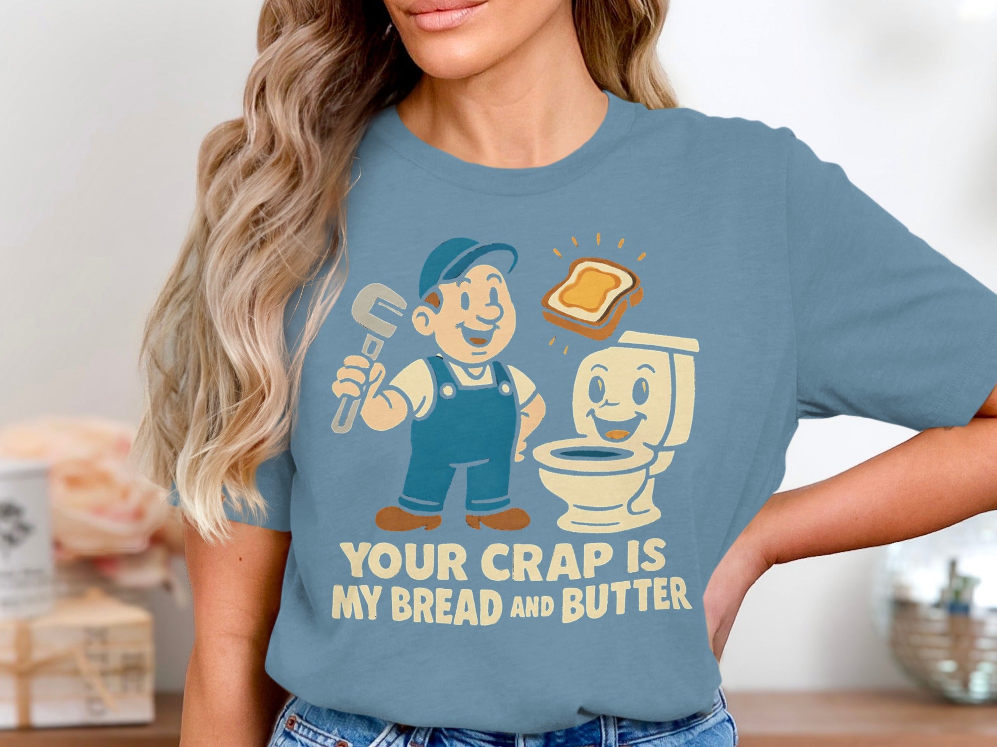 Your Crap Is My Bread And Butter graphic t-shirt