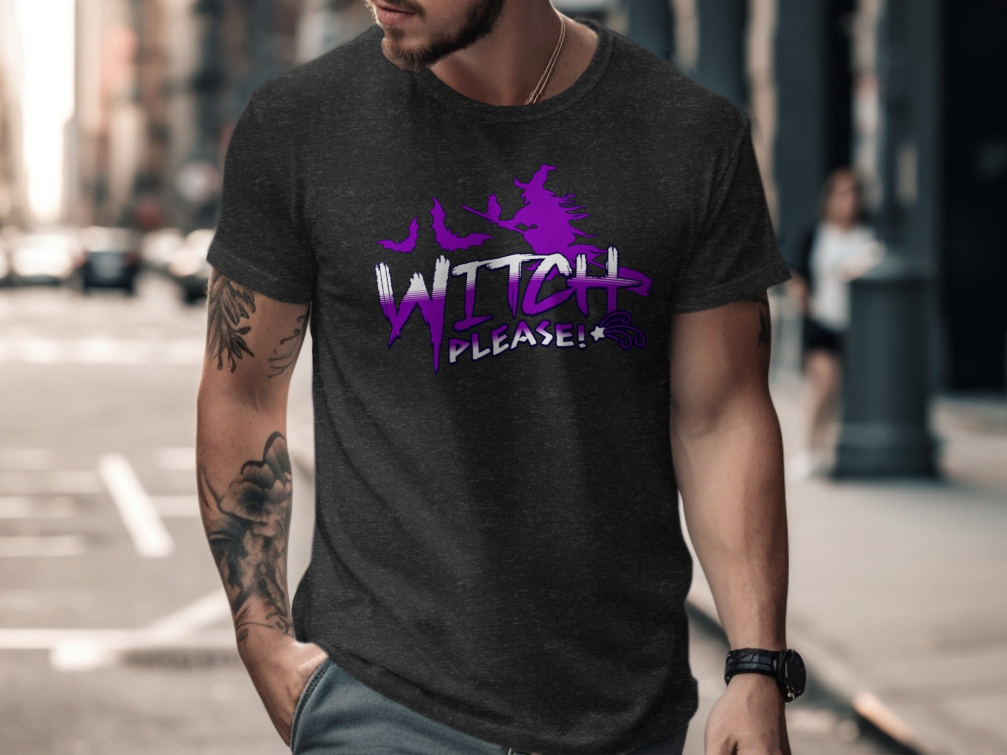Witch Please Graphic Printed Halloween T-Shirt product