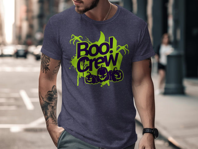 Boo Crew Halloween Themed Graphic Print T-shirt product