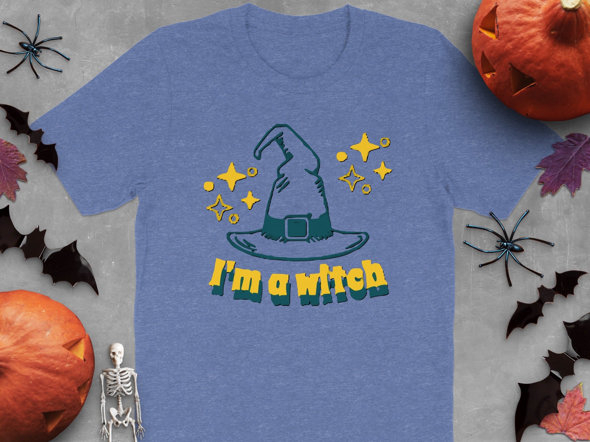 Festive Halloween Witch Hat Design T-Shirt product