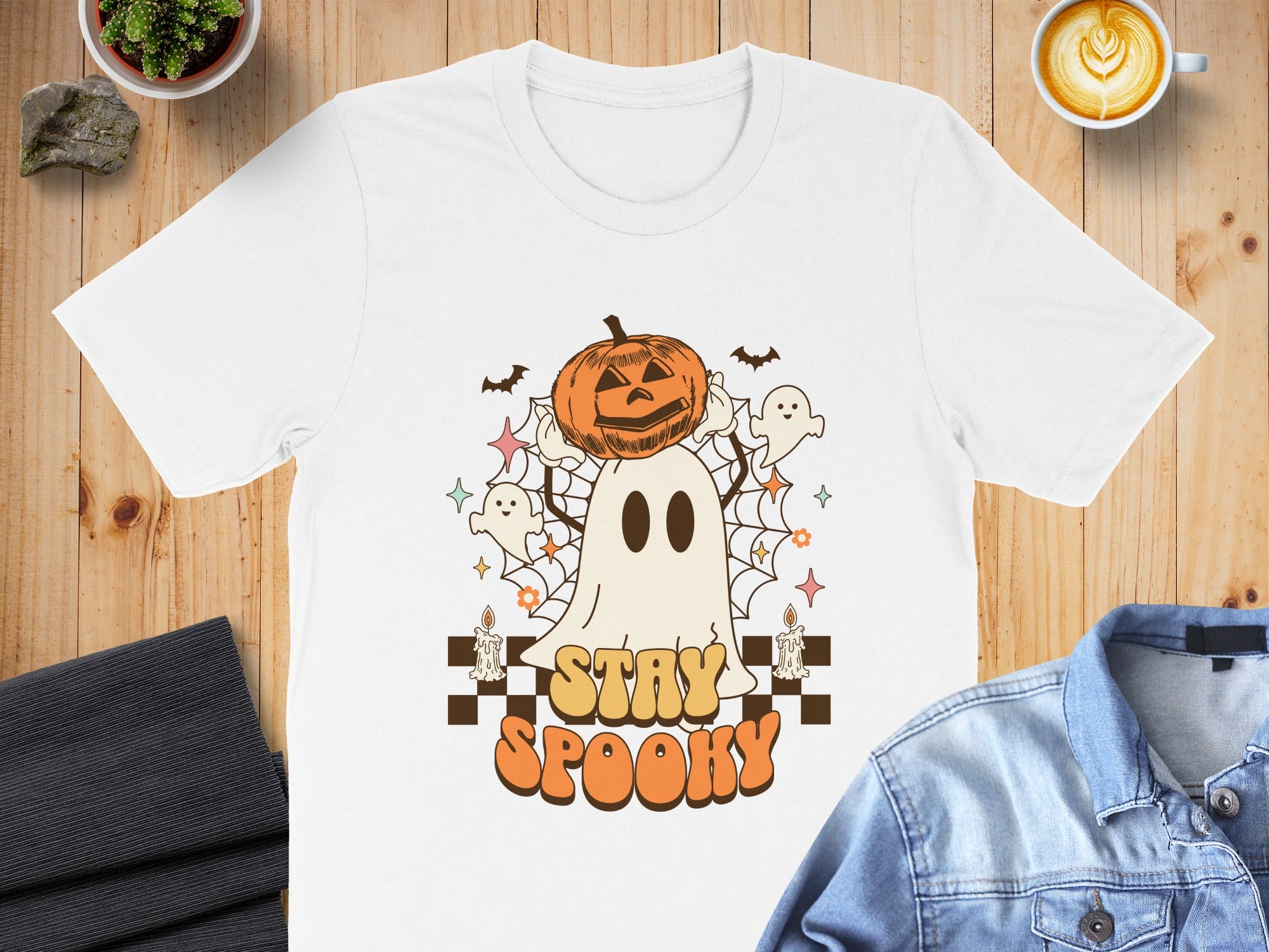 Stay Spooky Ghost Design Halloween T-Shirt product