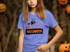 Happy Halloween Witch Riding Broomstick T-Shirt Product