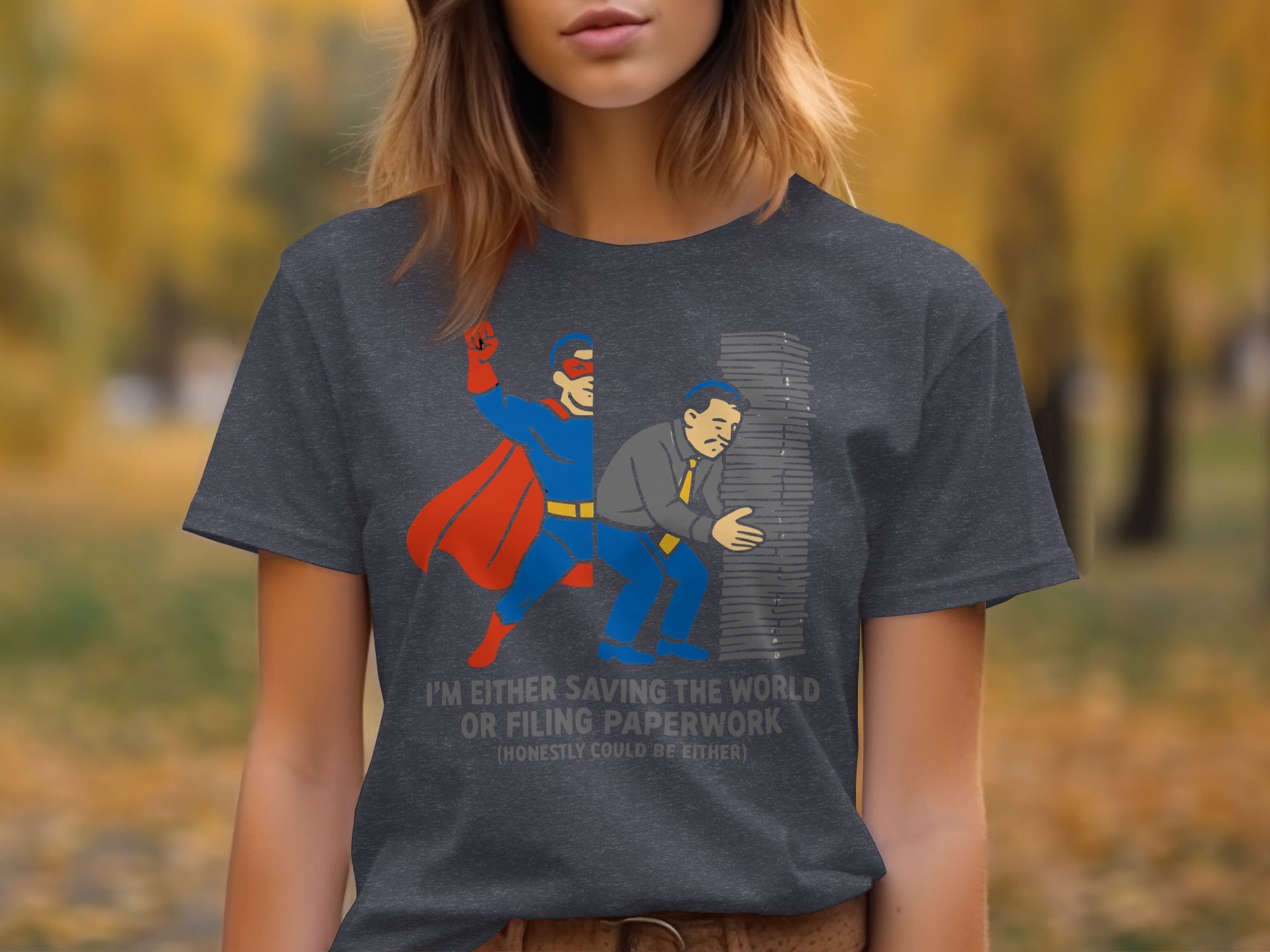 Saving the World Filing Paperwork Graphic T-Shirt product