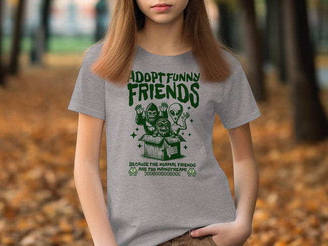 Adopt Funny Friends Graphic Tee Shirt product type