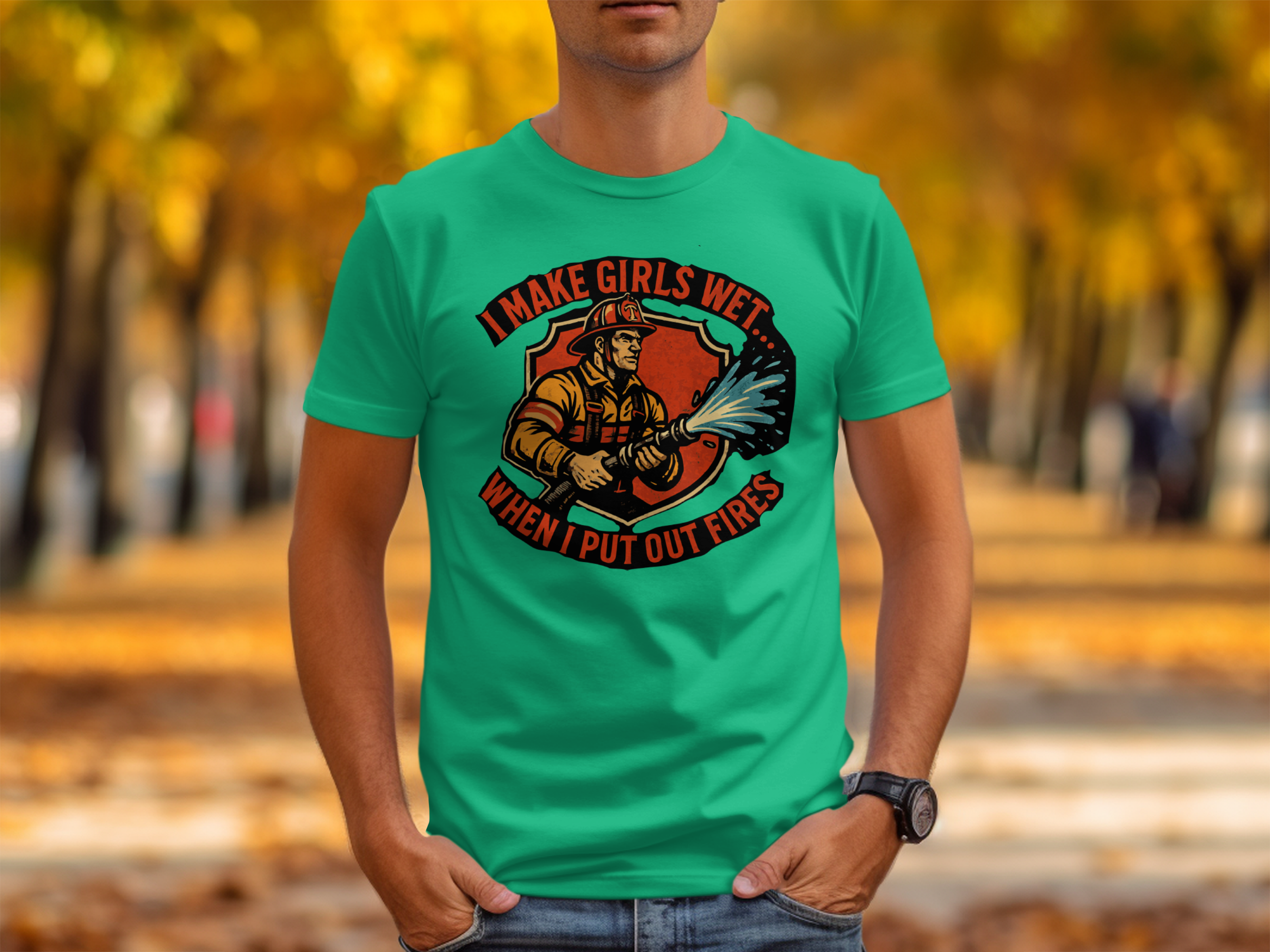 I Make Girls Wet When I Put Out Fires T-shirt product