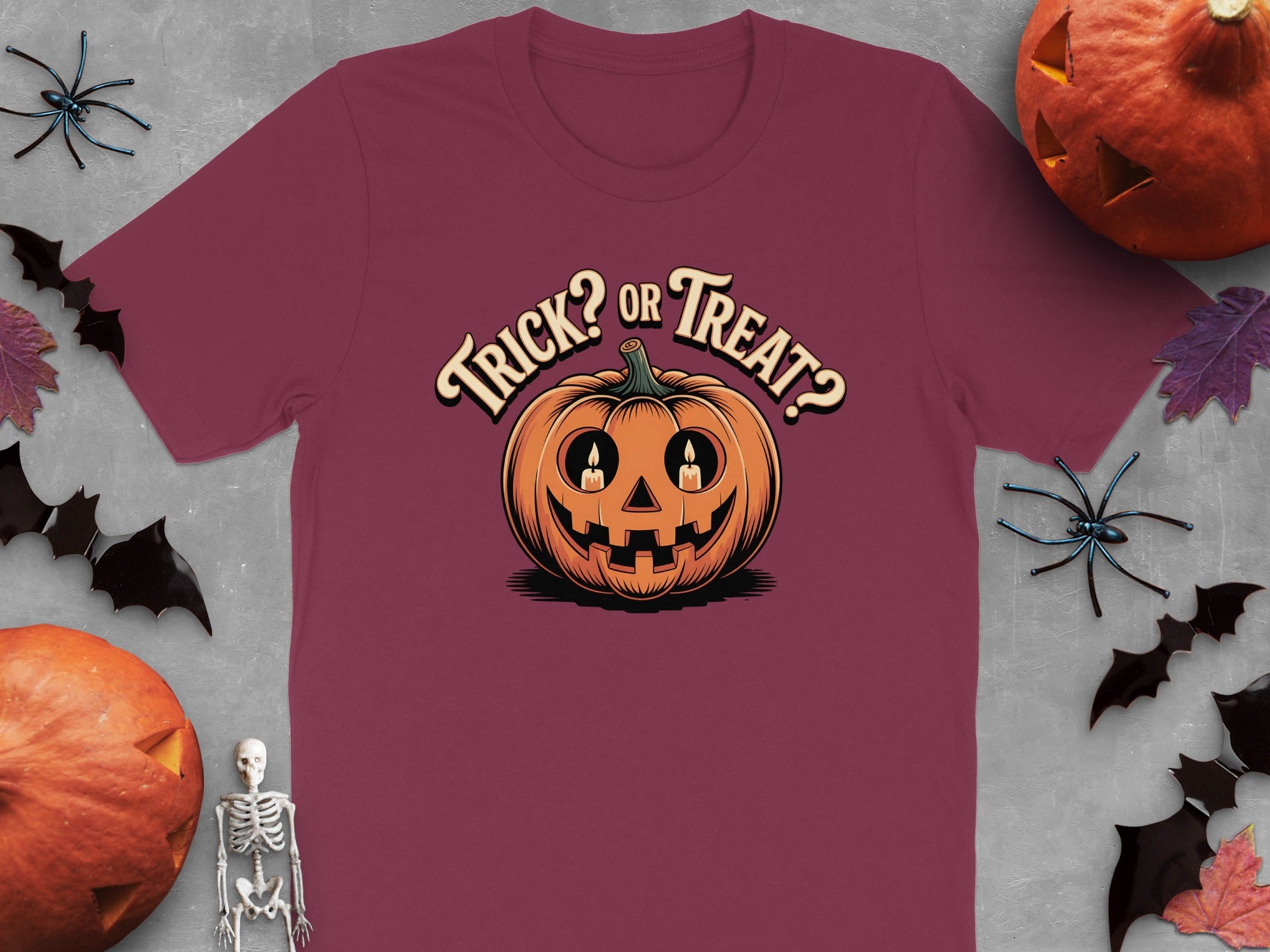 Fun Halloween Trick or Treat Pumpkin Graphic T-shirt Product