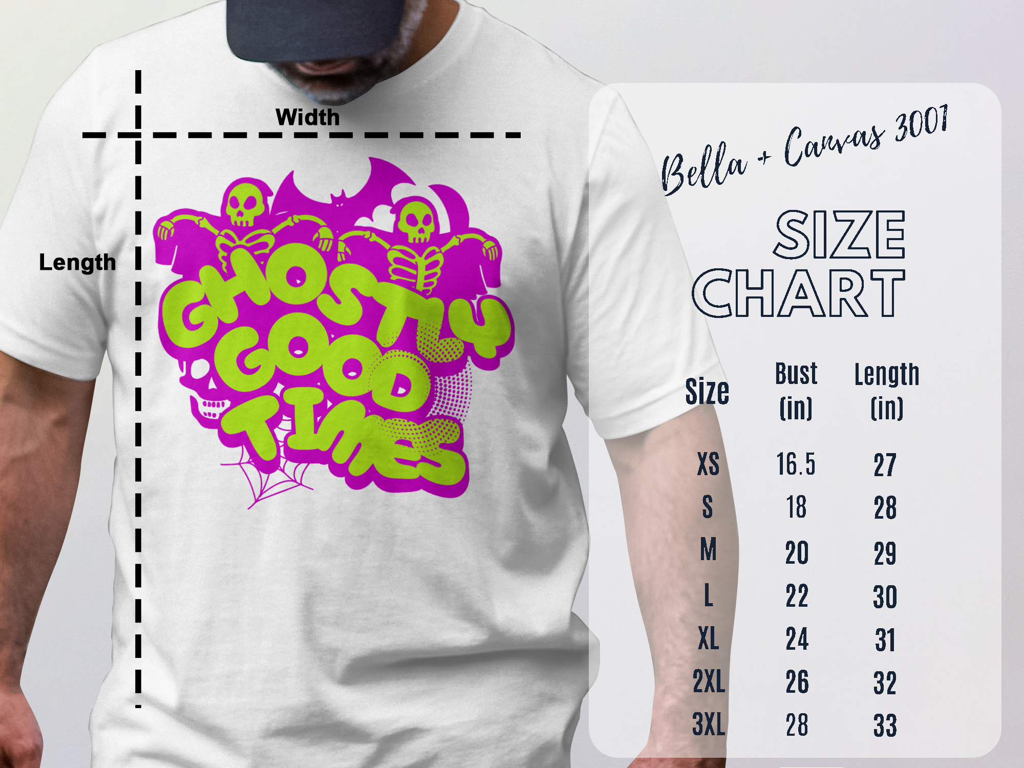 Ghostly Good Times Design on T-Shirt type product