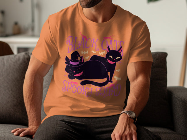 Black Cats Spooky Squad Halloween themed t-shirt product