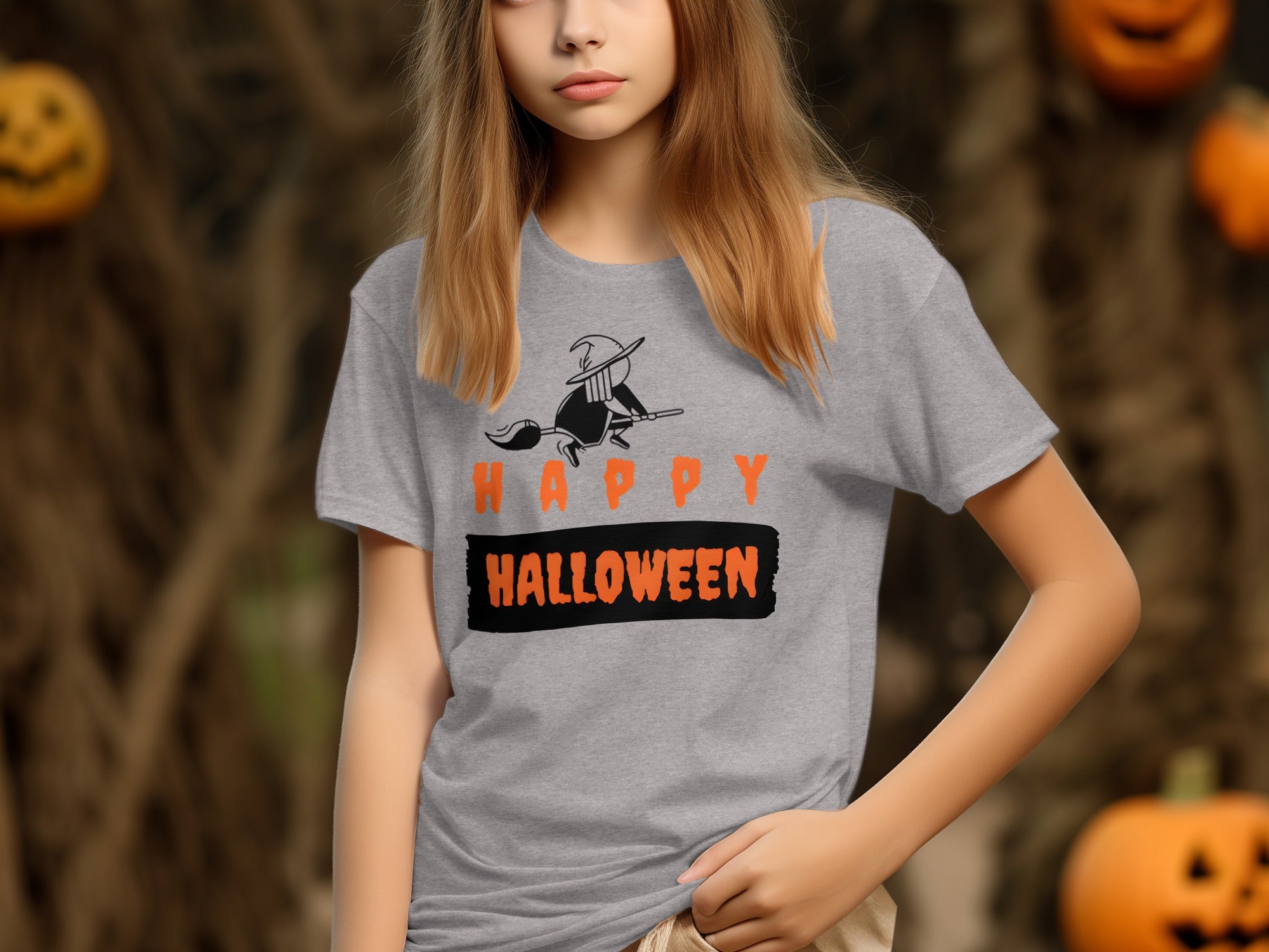 Happy Halloween Graphic Witch T-Shirt product type