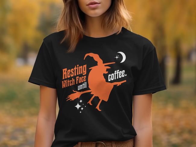 Resting Witch Face Funny Halloween Costume Design T-Shirt