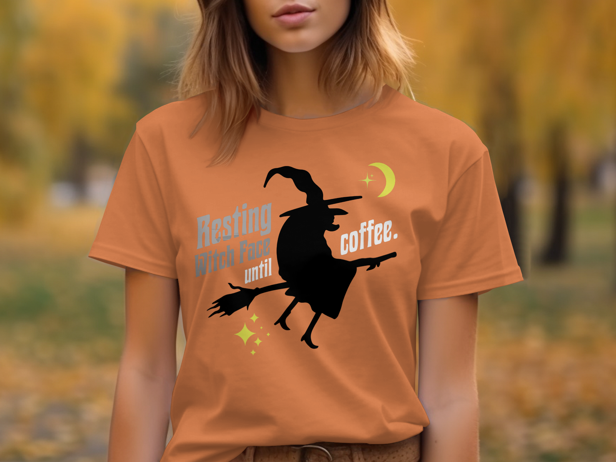 Resting Witch Face Funny Halloween Costume Design T-Shirt