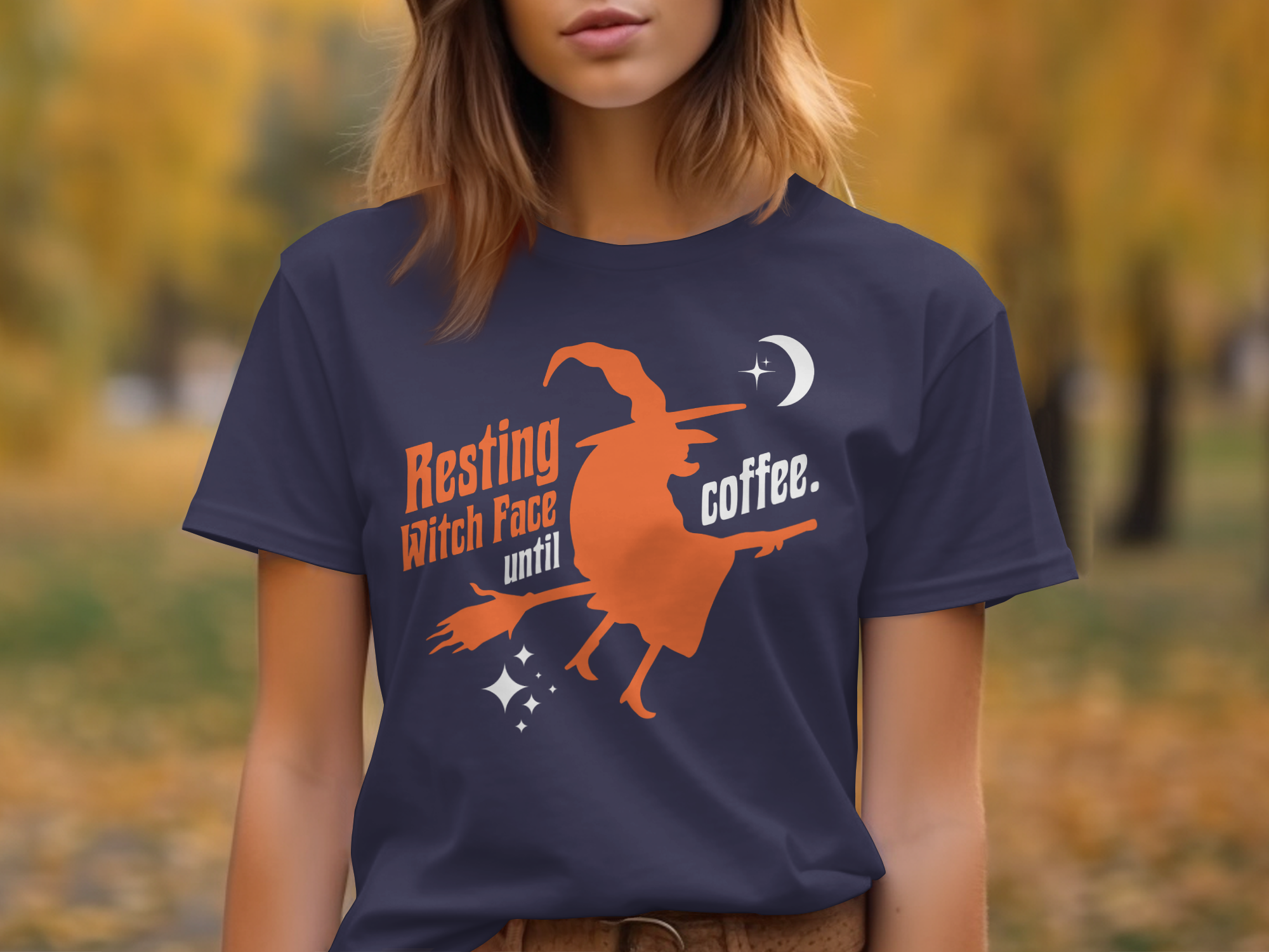 Resting Witch Face Funny Halloween Costume Design T-Shirt